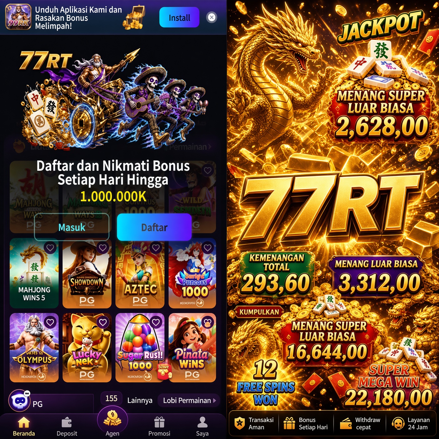 77RT - 77rt Destinasi Slot Online Indonesia dengan Ragam Tema Menarik